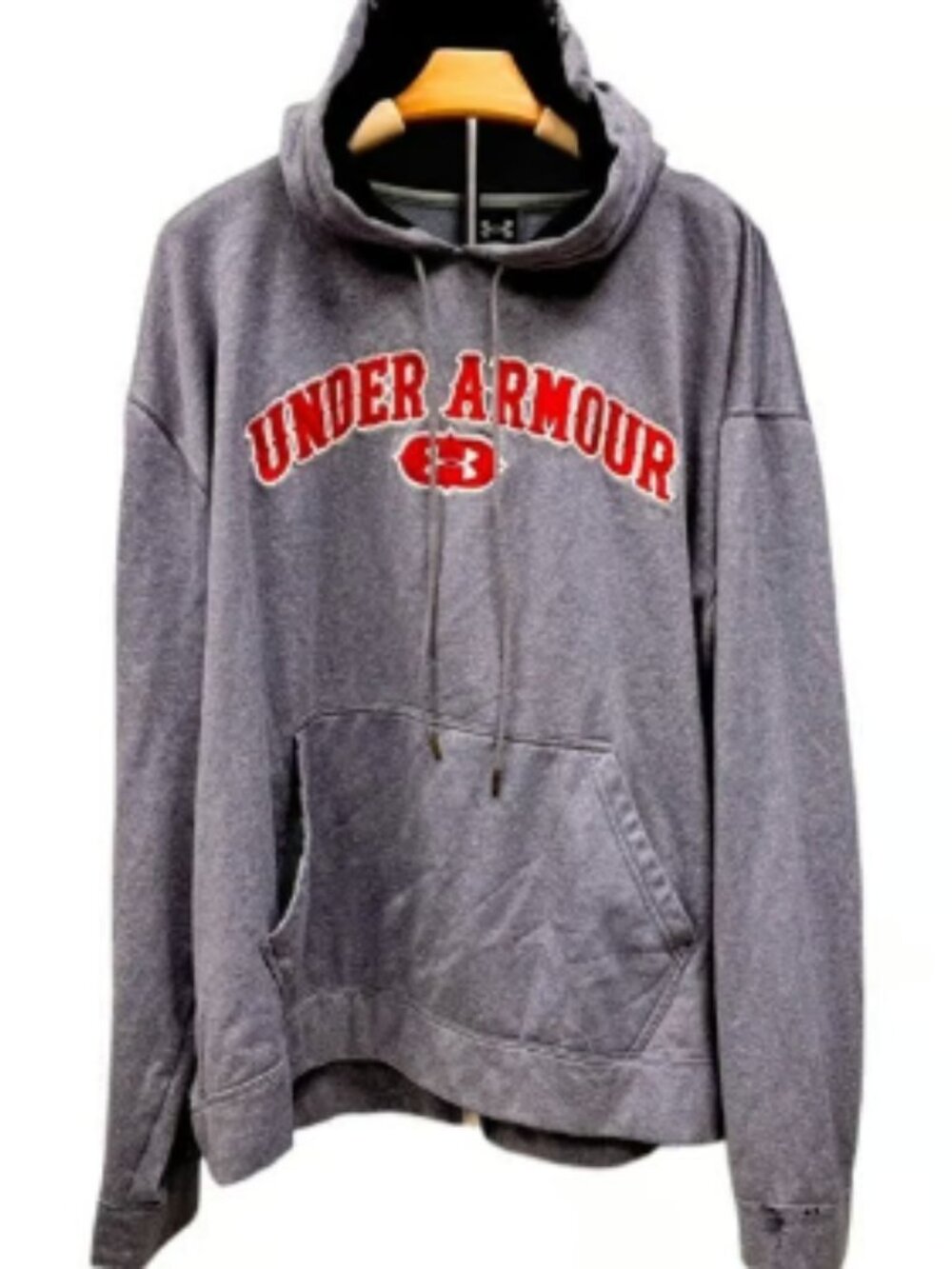 Under Armour Soft Pullover Hoodie Embroidered Sweatshirt NEW Gray Sport XL